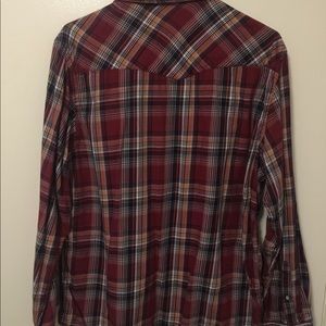 Men's large western snap shirt